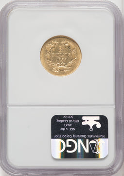 1855 $3 Three Dollar Gold Pieces NGC XF45