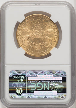 1891-CC $20 Liberty Double Eagle NGC AU55