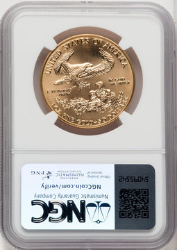 1995 $50 One-Ounce Gold Eagle NGC MS70