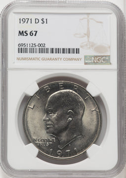 1971-D $1 Eisenhower Dollar NGC MS67 (766893015)