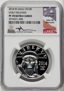 2014-W $100 One-Ounce Platinum Eagle First Strike NGC PF70 (767266068)