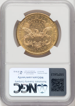 1877-S $20 Liberty Double Eagle NGC MS62 (518529025)