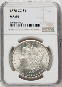 1878-CC $1 Morgan Dollar NGC MS65 (767090028)