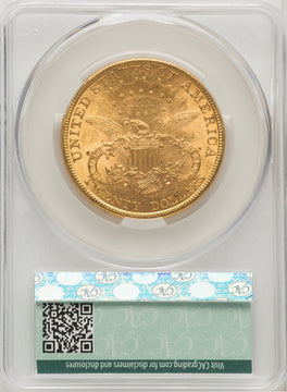 1896 $20 Liberty Double Eagle CACG MS62