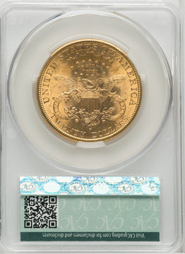 1897-S $20 Liberty Double Eagle CACG MS63