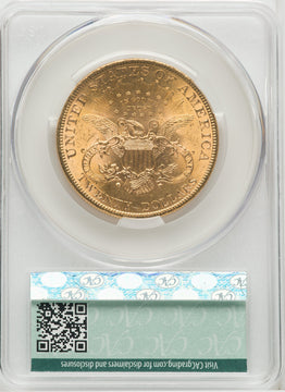 1899 $20 Liberty Double Eagle CACG MS63