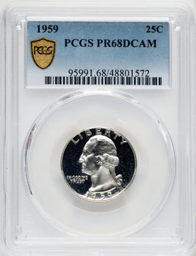 1959 25C Proof Washington Quarter PCGS PR68