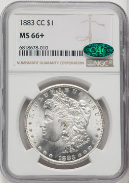 1883-CC $1 CAC Morgan Dollar NGC MS66+
