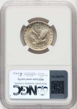 1918/7-S 25C Standing Liberty Quarter NGC AU50