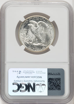 1938-D 50C Walking Liberty Half Dollar NGC MS66+ (766023004)