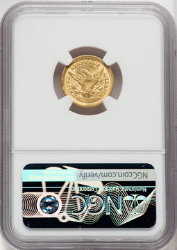 1842-O $2.50 Liberty Quarter Eagle NGC MS60