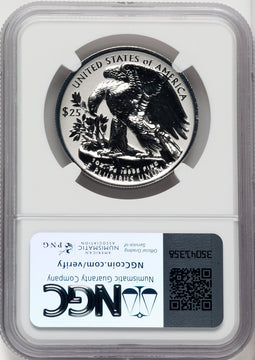 2019-W $25 Palladium Reverse Proof NGC PF70 Thomas Uram