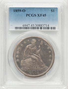 1859-O S$1 Seated Dollar PCGS XF45