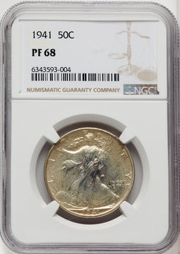 1941 50C Proof Walking Liberty Half Dollar NGC PR68 (519097207)