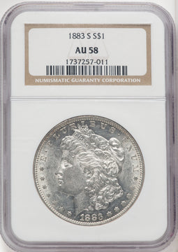 1883-S $1 Morgan Dollar NGC AU58 (519097201)