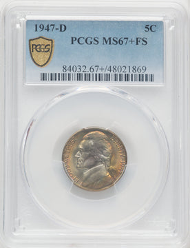 1947-D 5C FS Jefferson Nickel PCGS MS67+