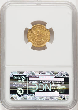 1868 $2.50 Liberty Quarter Eagle NGC AU58