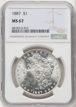 1887 $1 Morgan Dollar NGC MS67 (518894064)