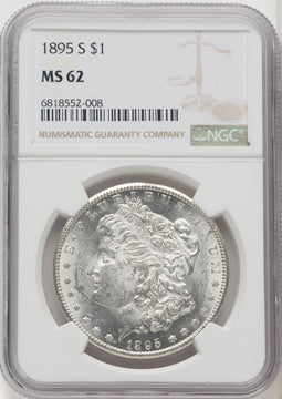 1895-S $1 Morgan Dollar NGC MS62