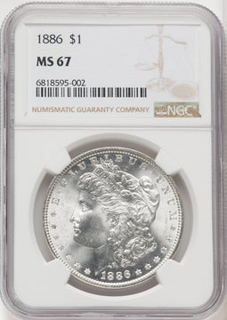 1886 $1 Morgan Dollar NGC MS67 (518894015)