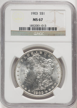 1903 $1 Morgan Dollar NGC MS67 (765813004)