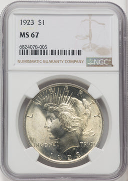1923 Peace Dollar NGC MS67 (765367065)