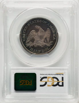 1864 50C CAC Proof Seated Half Dollar PCGS PR66