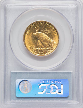 1907 $10 No Motto Brown Label Indian Eagle PCGS MS61