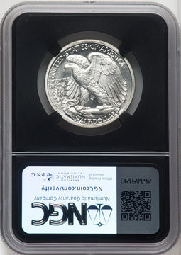 1942 50C Mike Castle Blk Core Franklin Series Proof Walking Liberty Half Dollar NGC PR68