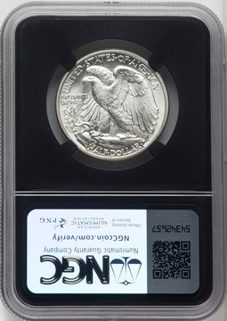 1941 50C Mike Castle Blk Core Franklin Series Walking Liberty Half Dollar NGC MS67