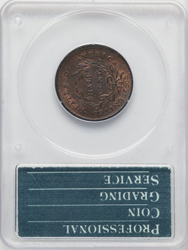 1800 1/2 C RB CAC Half Cent PCGS MS62