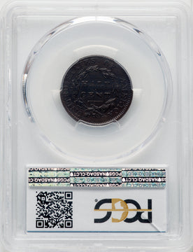 1811 1/2 C BN CAC Half Cent PCGS AU55