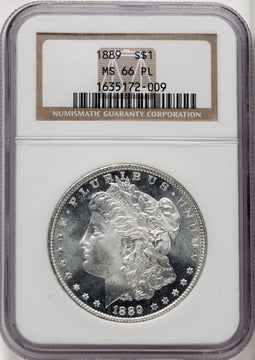 1889 $1 PL Morgan Dollar NGC MS66