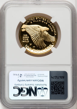 2017-W $100 American Liberty High Relief Brown Label NGC PF70