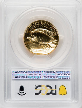2009 $20 One-Ounce Gold Ultra High Relief PL Blue Gradient PCGS MS70