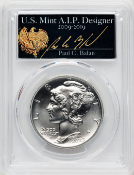 2023-W $25 Palladium Eagle First Day of Issue Paul C. Balan PCGS SP70