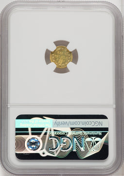 1868 Liberty Round 50 Cents BG-1019 R.5 California Fractional Gold NGC MS64