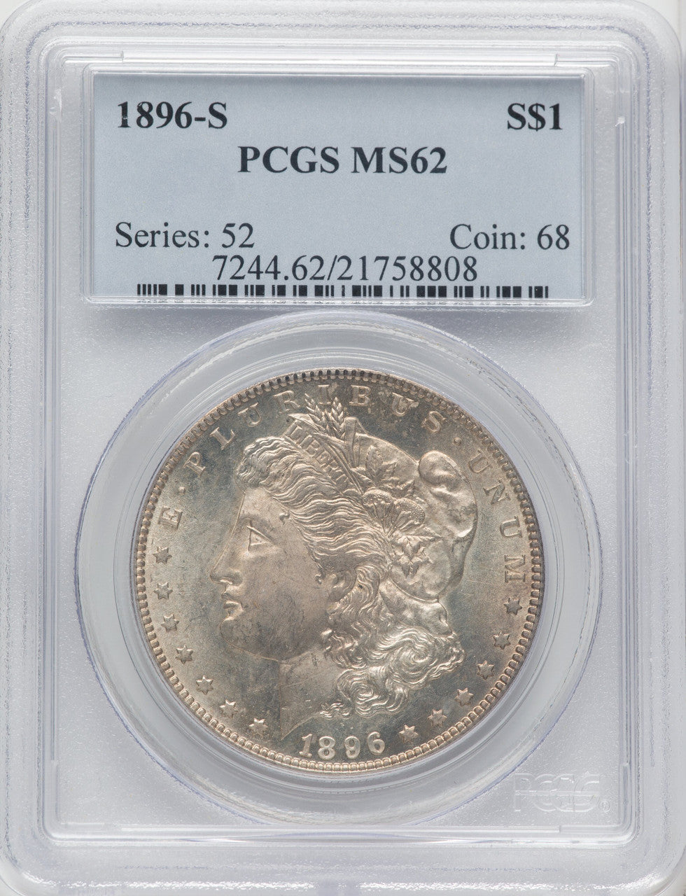 1896-S $1 Morgan Dollar PCGS MS62 | LCR Coin
