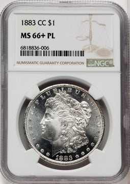 1883-CC $1 PL Morgan Dollar NGC MS66+