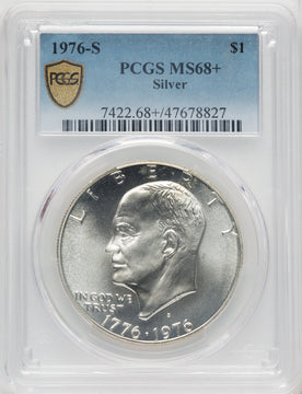 1976-S S$1 SILVER Eisenhower Dollar PCGS MS68+