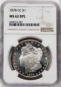 1878-CC $1 DM Morgan Dollar NGC MS62
