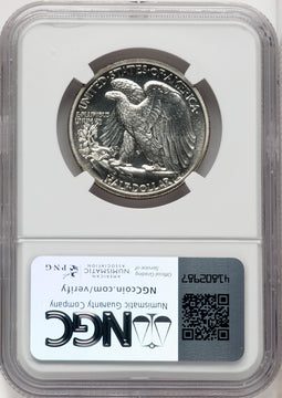 1939 50C Proof Walking Liberty Half Dollar NGC PR67+
