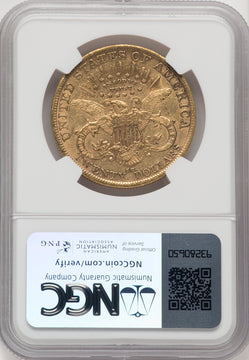 1890-CC $20 Liberty Double Eagle NGC AU53