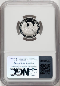 2007-W $25 Quarter-Ounce Platinum Eagle Statue of Liberty Brown Label NGC PF70