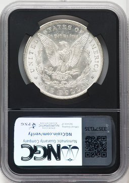 1885-O $1 Mike Castle Blk Core Franklin Series Morgan Dollar NGC MS67+