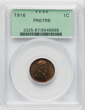 1916 1C RB Proof Lincoln Cent PCGS PR67