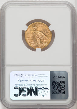 1916-S $5 Indian Half Eagle NGC MS64