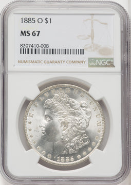 1885-O $1 Morgan Dollar NGC MS67 (766983003)