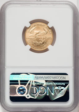 2008-W $10 Quarter-Ounce Gold Eagle Mike Castle NGC MS70