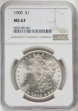1900 $1 Morgan Dollar NGC MS67 (506030003)